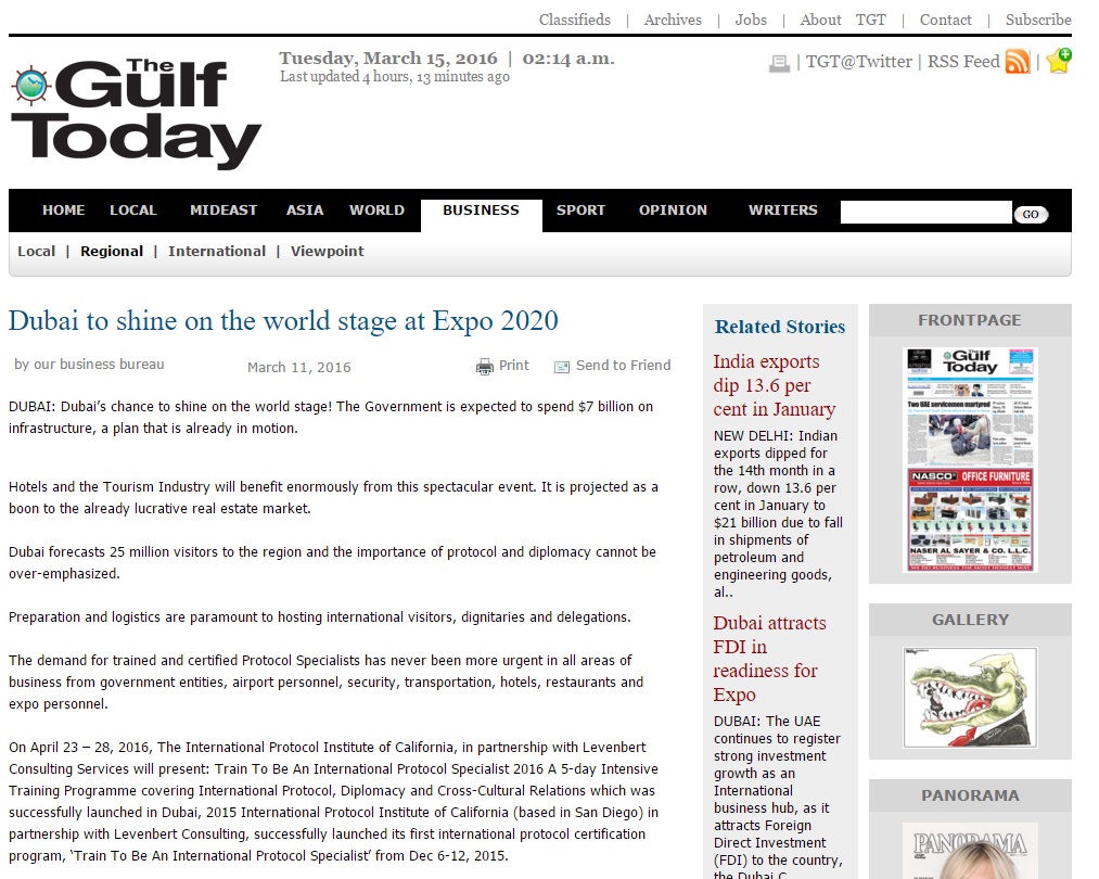 Dubai to shine on the world stage at Expo 2020